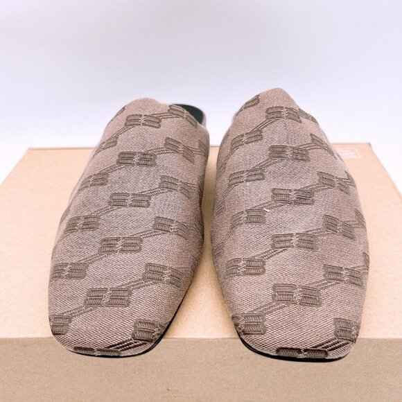 Balenciaga Monogram Men's Brown Cosy Logo Jacquard Mule Slipper EU 43 US 11 $925 - Picture 4 of 11